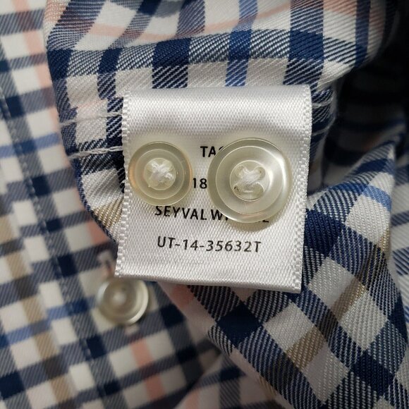 UNTUCKit Seyval WF Shirt Mens LT Multicolor Check Long Sleeve Button Up New - Picture 10 of 13